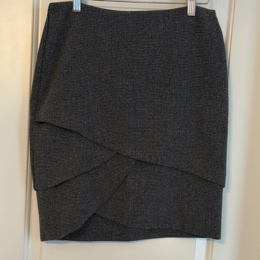 The Limited Charcoal Patterned Pencil Skirt